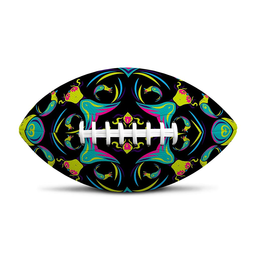 Ornament Psychedelic Trippy Print Rugby Ball