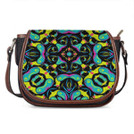 Ornament Psychedelic Trippy Print Saddle Bag
