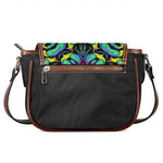 Ornament Psychedelic Trippy Print Saddle Bag