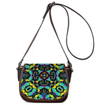 Ornament Psychedelic Trippy Print Saddle Bag
