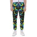 Ornament Psychedelic Trippy Print Joggers