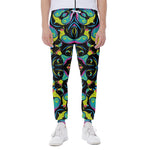 Ornament Psychedelic Trippy Print Scuba Joggers
