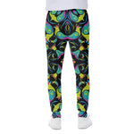 Ornament Psychedelic Trippy Print Scuba Joggers