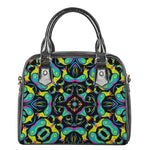 Ornament Psychedelic Trippy Print Shoulder Handbag