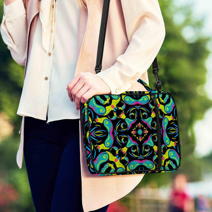Ornament Psychedelic Trippy Print Shoulder Strap Bible Bag