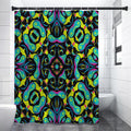 Ornament Psychedelic Trippy Print Shower Curtain