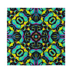 Ornament Psychedelic Trippy Print Silk Bandana