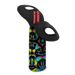 Ornament Psychedelic Trippy Print Single Neoprene Wine Tote