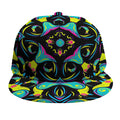 Ornament Psychedelic Trippy Print Snapback Cap