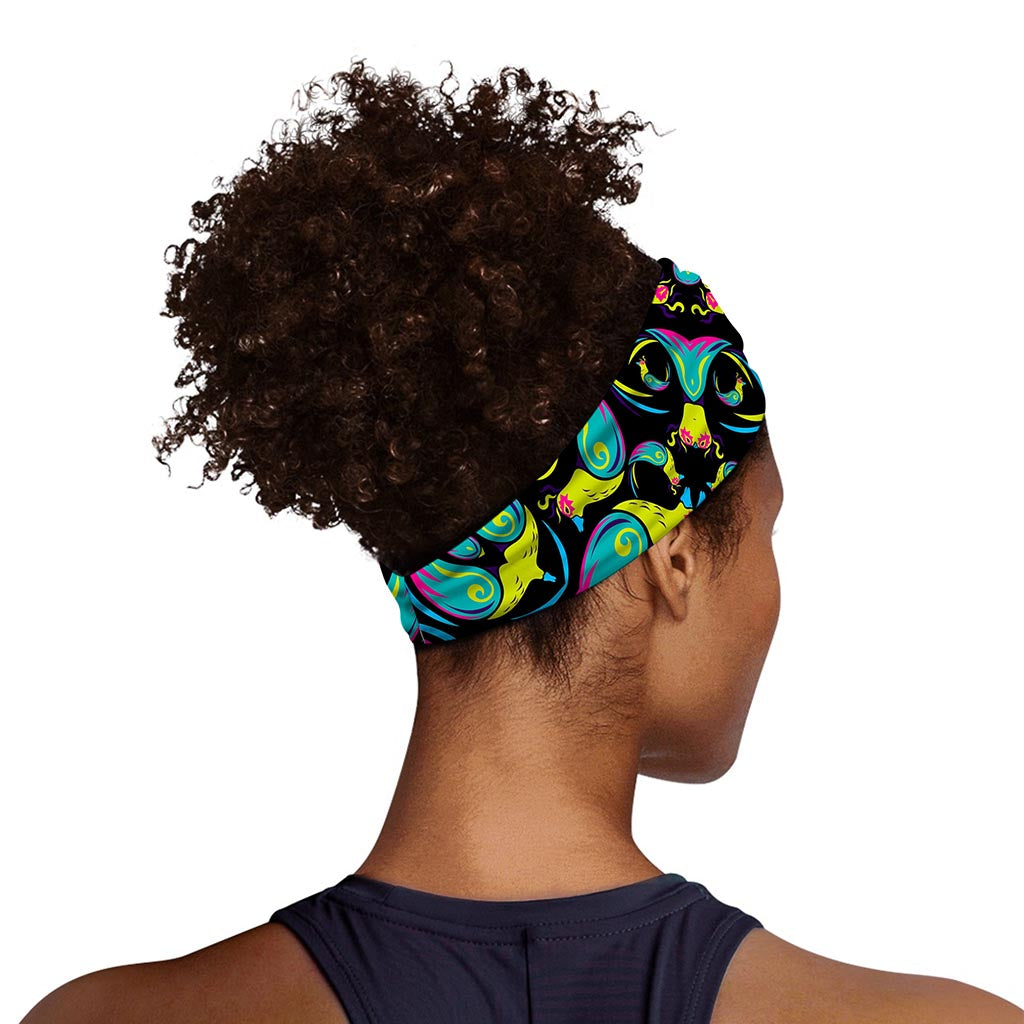 Ornament Psychedelic Trippy Print Sports Headband