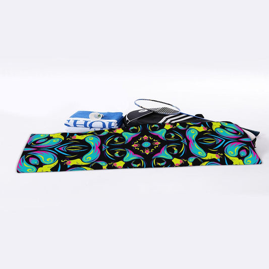 Ornament Psychedelic Trippy Print Sports Towel