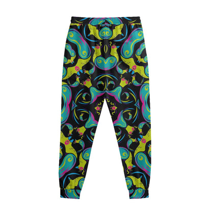 Ornament Psychedelic Trippy Print Sweatpants