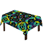 Ornament Psychedelic Trippy Print Tablecloth