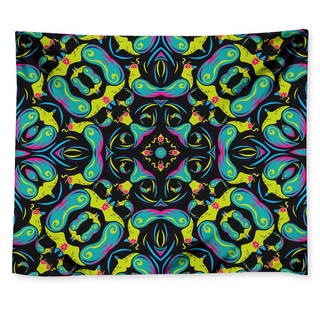 Ornament Psychedelic Trippy Print Tapestry