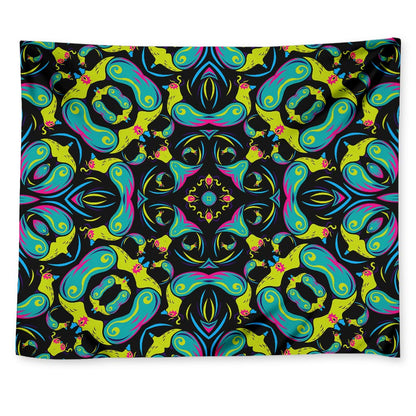 Ornament Psychedelic Trippy Print Tapestry