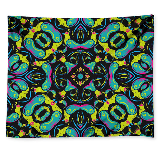 Ornament Psychedelic Trippy Print Tapestry