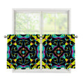 Ornament Psychedelic Trippy Print Tier Curtains