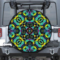 Ornament Psychedelic Trippy Print Tire Cover