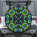 Ornament Psychedelic Trippy Print Tire Cover With Camera Hole