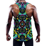 Ornament Psychedelic Trippy Print Training Tank Top