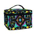 Ornament Psychedelic Trippy Print Travel Makeup Bag