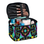 Ornament Psychedelic Trippy Print Travel Makeup Bag