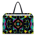 Ornament Psychedelic Trippy Print Utility Tote Bag