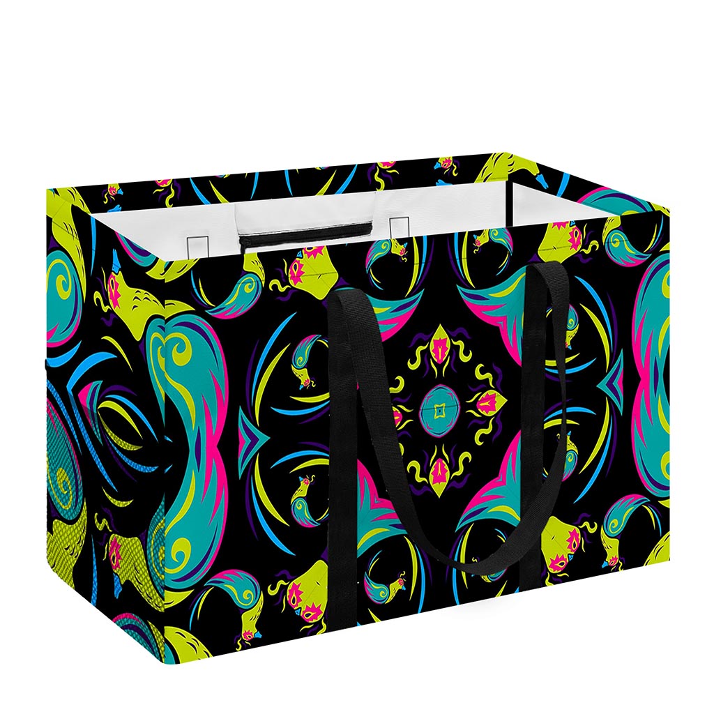 Ornament Psychedelic Trippy Print Utility Tote Bag