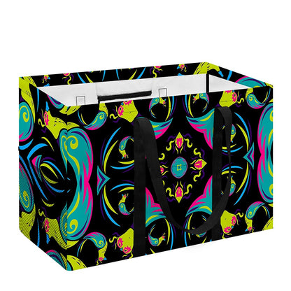 Ornament Psychedelic Trippy Print Utility Tote Bag