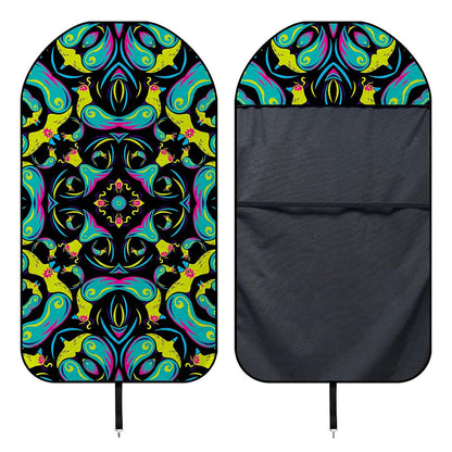 Ornament Psychedelic Trippy Print Waterproof Car Seat Cover