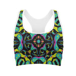Ornament Psychedelic Trippy Print Women's Sports Bra