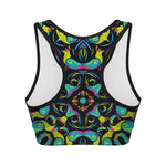 Ornament Psychedelic Trippy Print Women's Sports Bra
