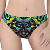 Ornament Psychedelic Trippy Print Women's Thong