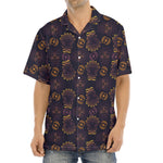 Ornament Tiki Mask Pattern Print Aloha Shirt