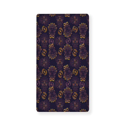 Ornament Tiki Mask Pattern Print Baby Crib Sheet