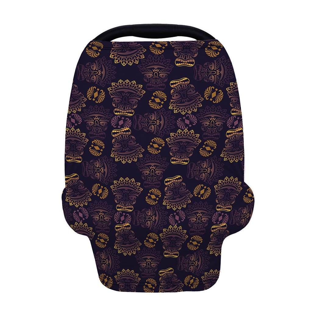 Ornament Tiki Mask Pattern Print Baby Seat Cover