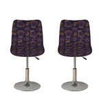 Ornament Tiki Mask Pattern Print Bar Stool Covers