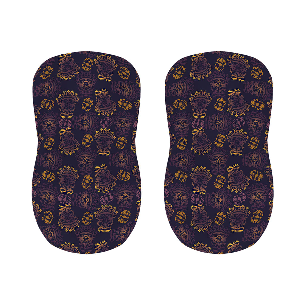 Ornament Tiki Mask Pattern Print Bar Stool Covers