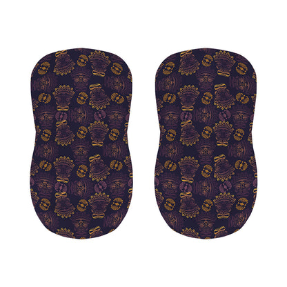 Ornament Tiki Mask Pattern Print Bar Stool Covers
