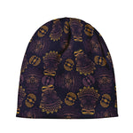 Ornament Tiki Mask Pattern Print Beanie