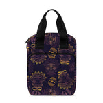 Ornament Tiki Mask Pattern Print Bible Tote Bag