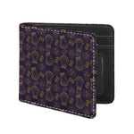 Ornament Tiki Mask Pattern Print Bifold Wallet