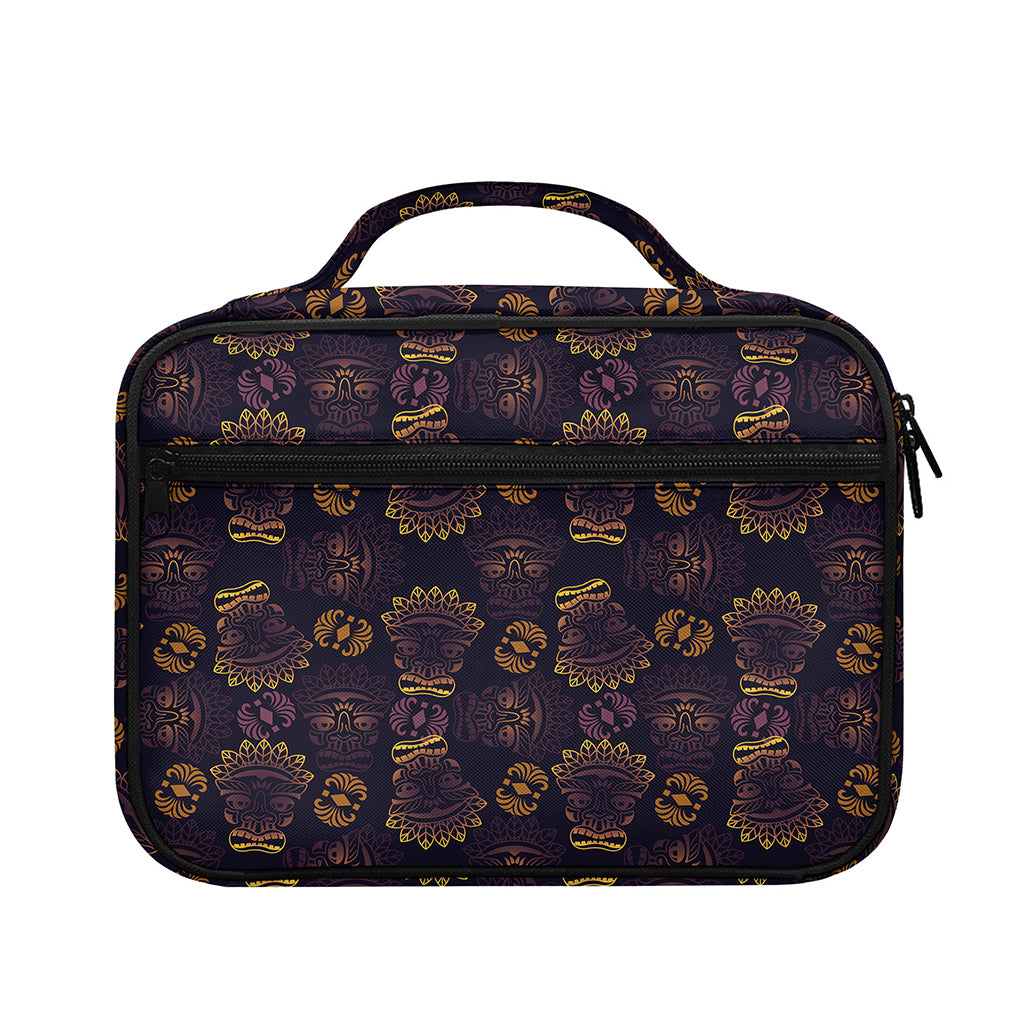 Ornament Tiki Mask Pattern Print Briefcase Bible Bag