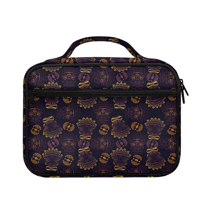 Ornament Tiki Mask Pattern Print Briefcase Bible Bag