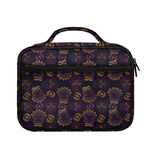 Ornament Tiki Mask Pattern Print Briefcase Bible Bag