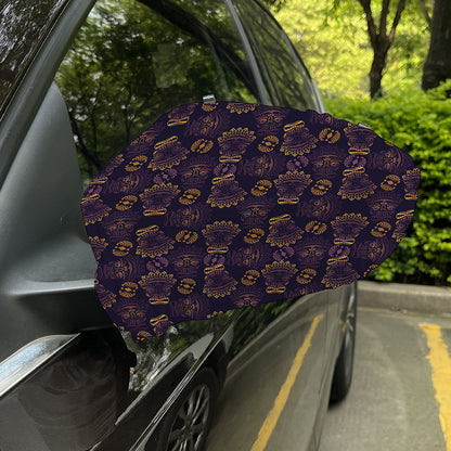 Ornament Tiki Mask Pattern Print Car Side Mirror Covers