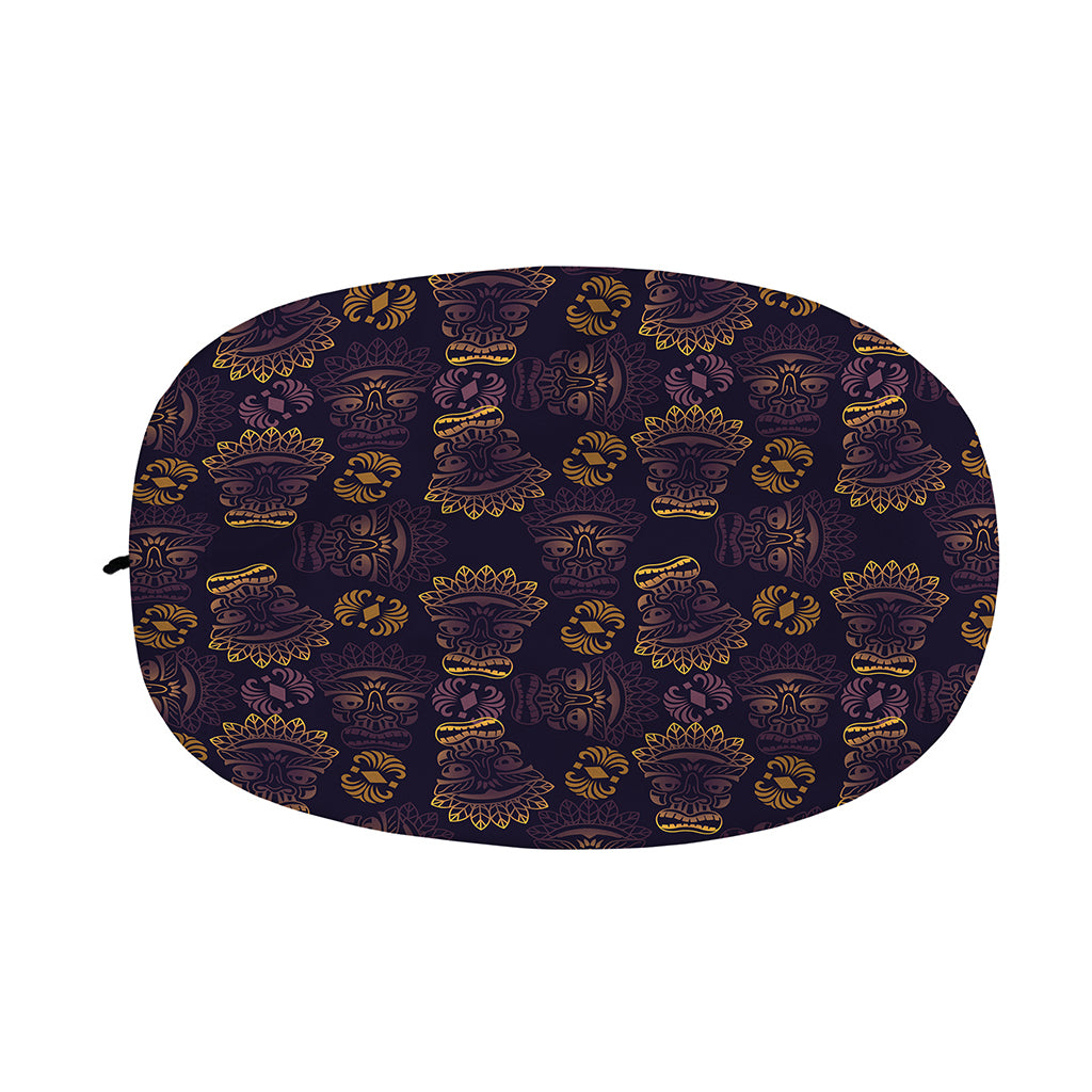 Ornament Tiki Mask Pattern Print Car Side Mirror Covers