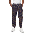 Ornament Tiki Mask Pattern Print Cotton Sweatpants