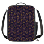 Ornament Tiki Mask Pattern Print Crossbody Lunch Bag