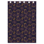 Ornament Tiki Mask Pattern Print Curtain